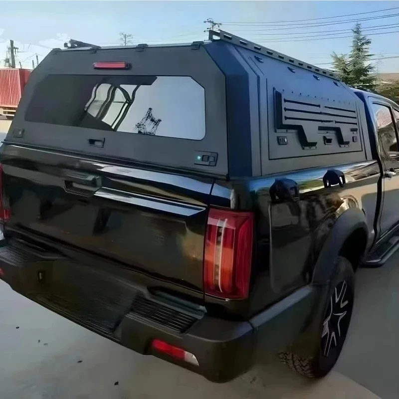 Rugged Heavy Premium Aluminum Black Waterproof 4X4 Pickup Canopy T60 T70 High Strength Durable Guard
