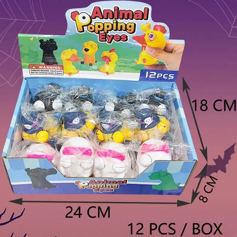 Corb đáng yêu Squeeze Toy Eyes Popping Đồ chơi hoạt hình hài hước cho nam giới bộ xương hoạt hình dễ thương