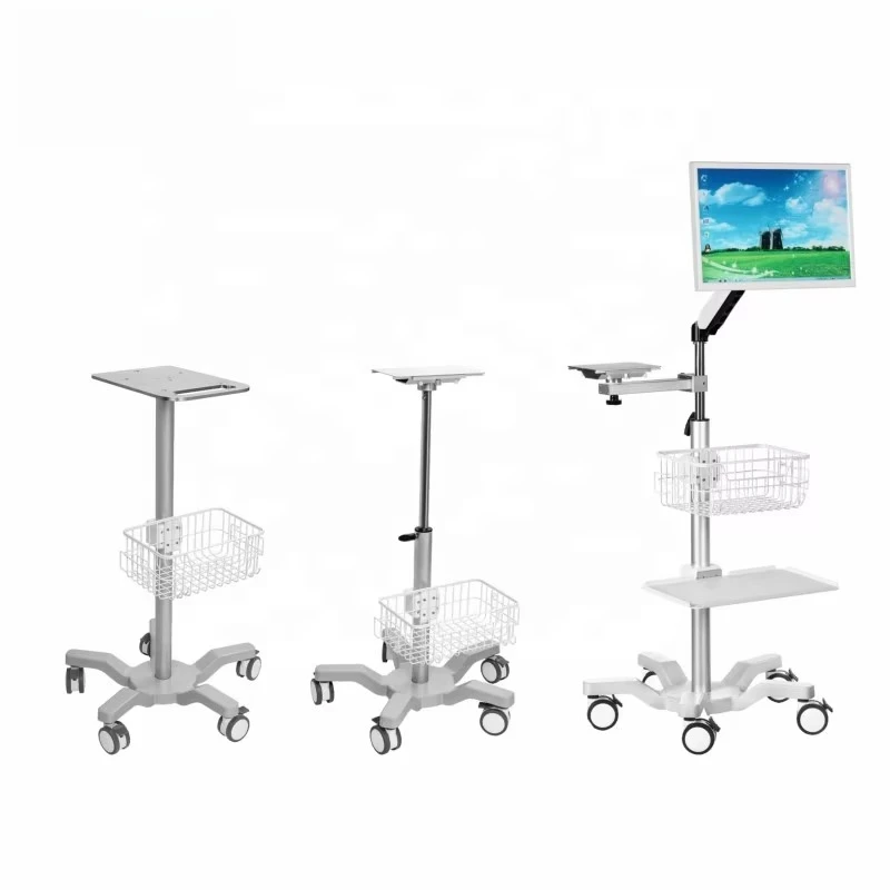 BPM-Factory Price Adjustable Medical Accessories Vital Signs Monitor Stand Patient Monitor Trolley