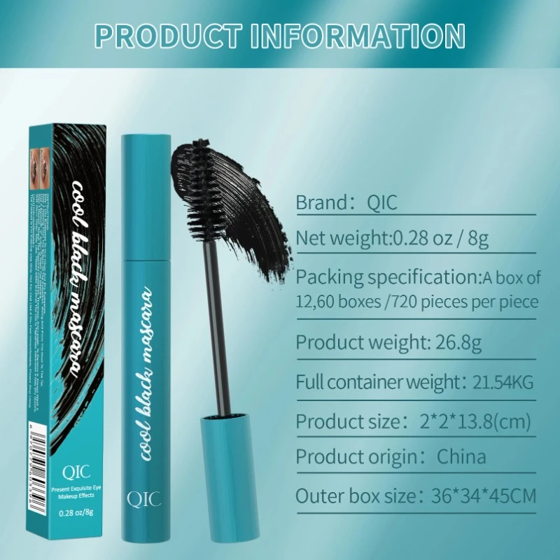 3d Mascara Waterdichte Langdurige Lash Koele Zwarte Wimpers Zijde Vezel Verlengende Mascara Vloeibare Extensie Full Volume Make-Up