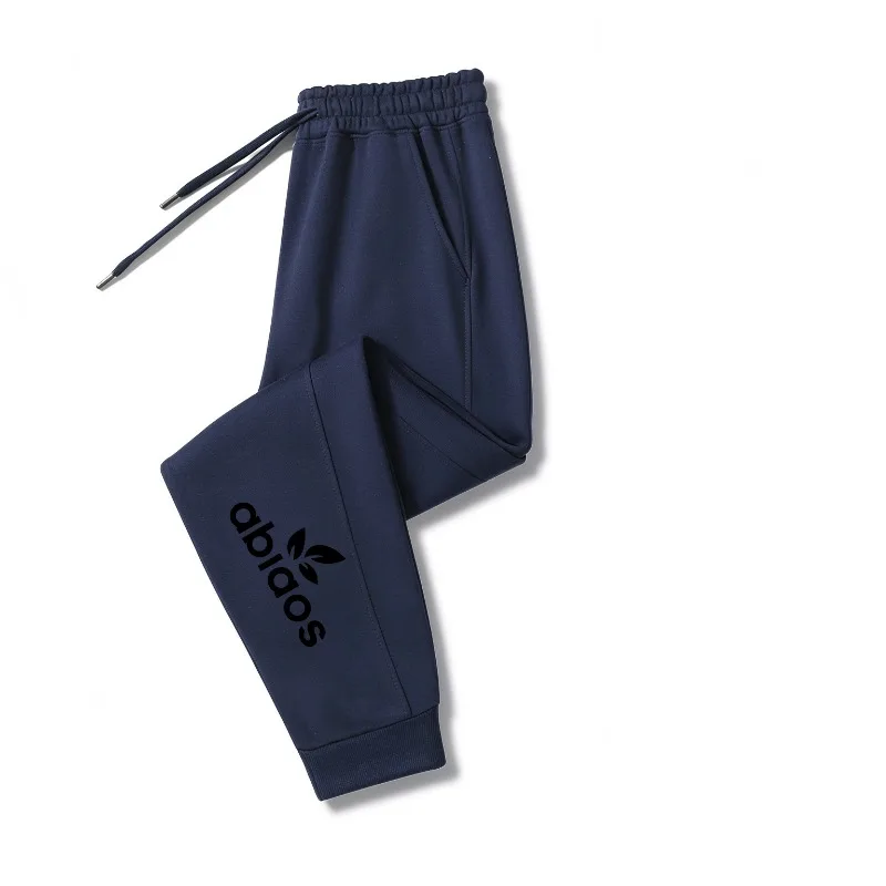 Men Letter Print Sweatpants,Elastic Drawstring Waist,Relaxed Soft Tapered Sport Bottoms,Multi‑Color Daily Wear Casual Trousers