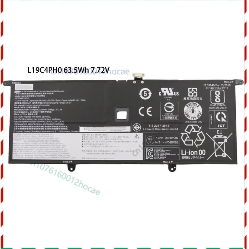 

Оригинальный аккумулятор для йоги Slim 9-14ITL5 5B10Y75090 Slim 9 9i 14 14ITL5 Быстрая доставка