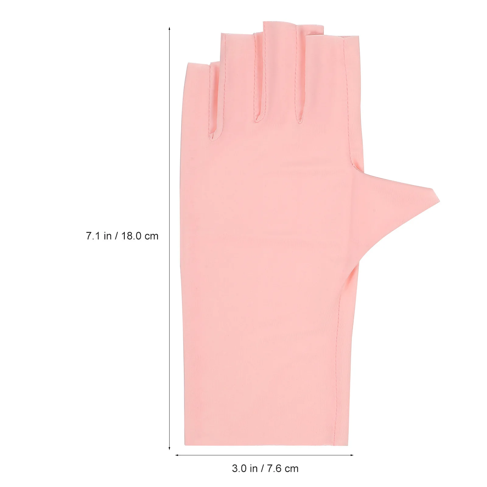 4 قطعة قفازات مانيكير بدون أصابع حماية من الأشعة فوق البنفسجية لأظافر الجل مستلزمات فن الأظافر قفازات نايلون مرنة عالية للنساء لركوب الدراجات #2