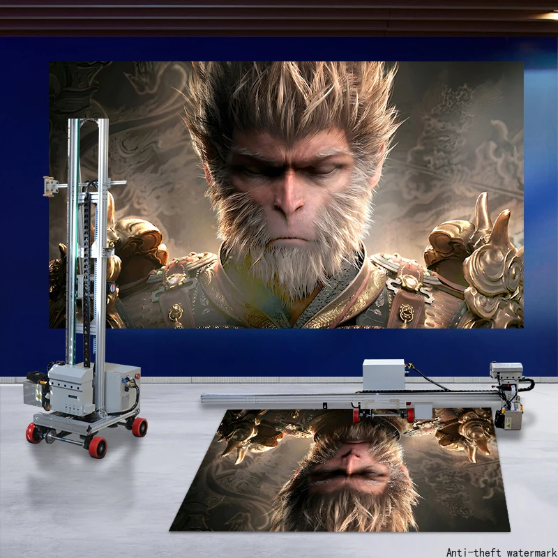 Wall Ground 3000mm Height Photo Printing Graffiti Printer  3D Effect Vertical Automatic Wall Printer Painting Machine