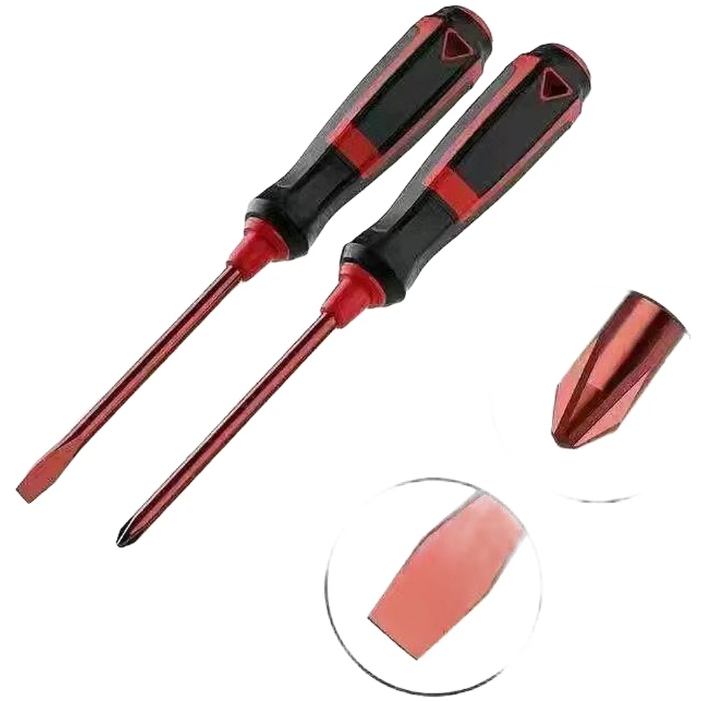 High Hardness Alloy Steel Magnetic Screwdriver Kit With Cross And Slotted Bits For Household Use Furniture Work Instrument Parts