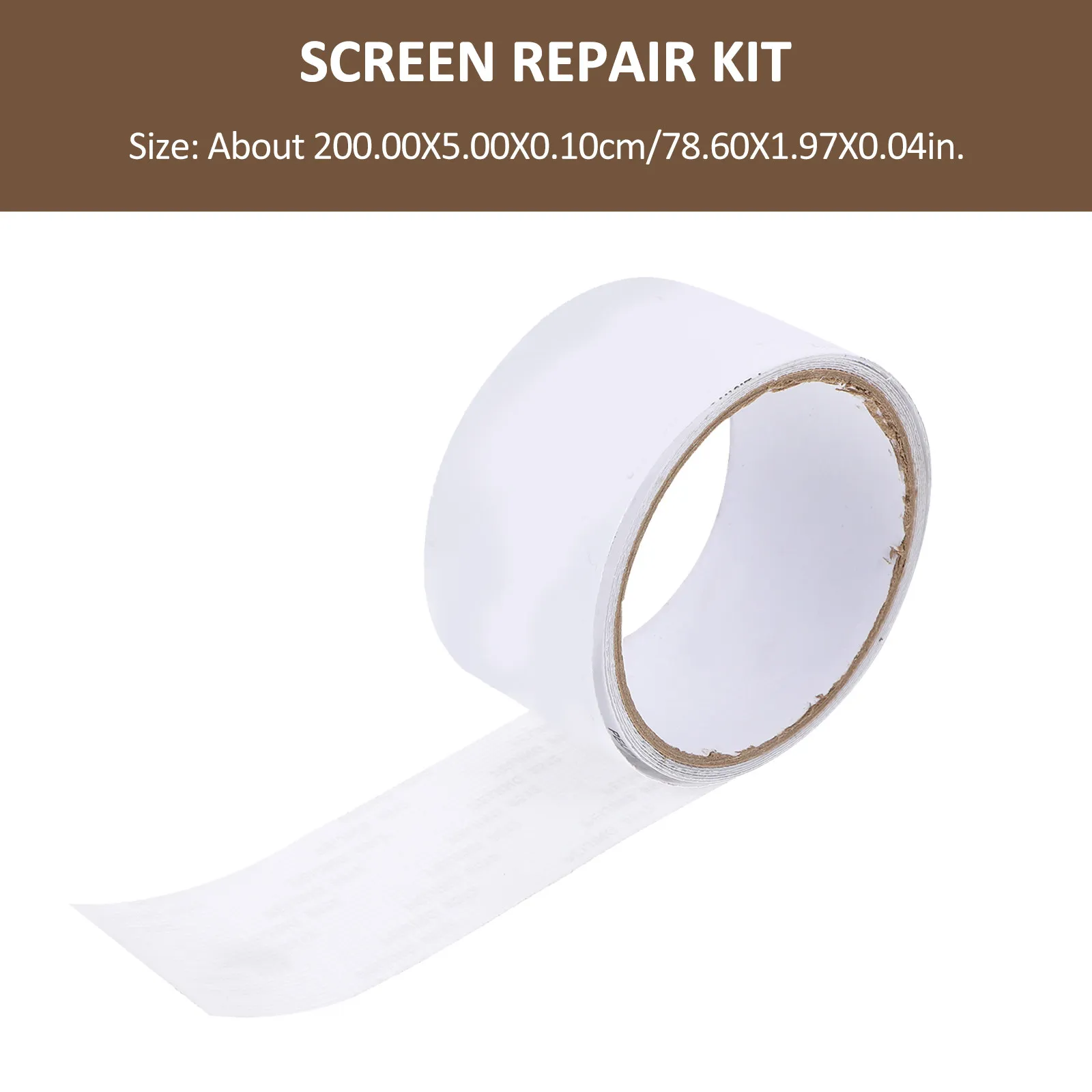 1 Roll Screen Repair Patch Tape Strong Adhesive Tear Resistant PVC Window Screen Repair Kit Prevent Insect Mosquito Entry