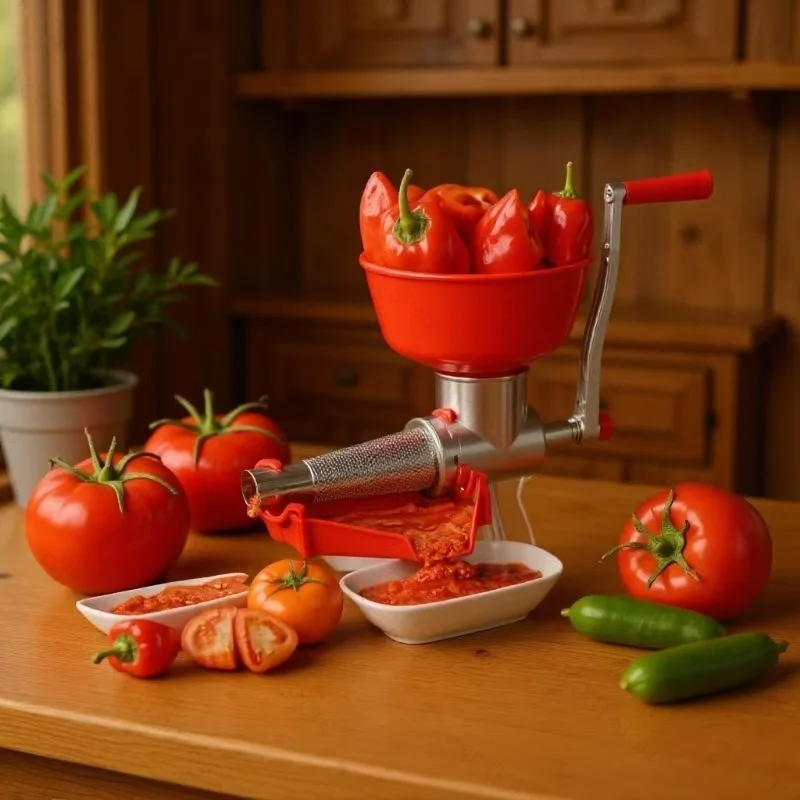 Manual Hand Crank Tomato Juicer Household Multi‑Purpose Fruit Vegetable Juice Squeezer Extractor Tool