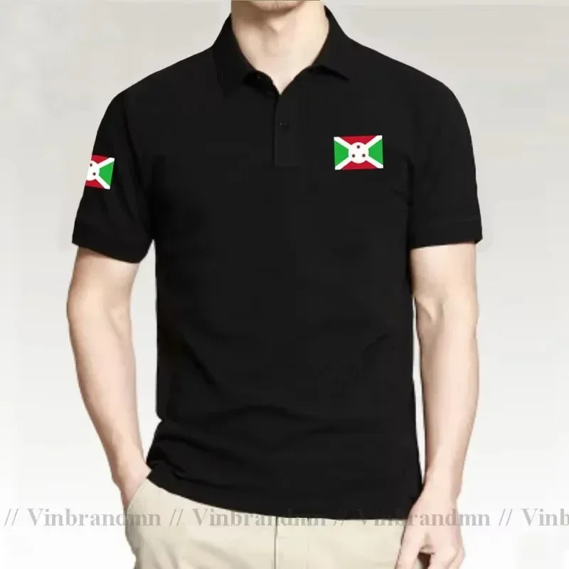 Army Burundi Burundian East Africa BDI BI Short sleeve Polo shirtscotton casual Breathable Slim Fit High Quality Business shirts