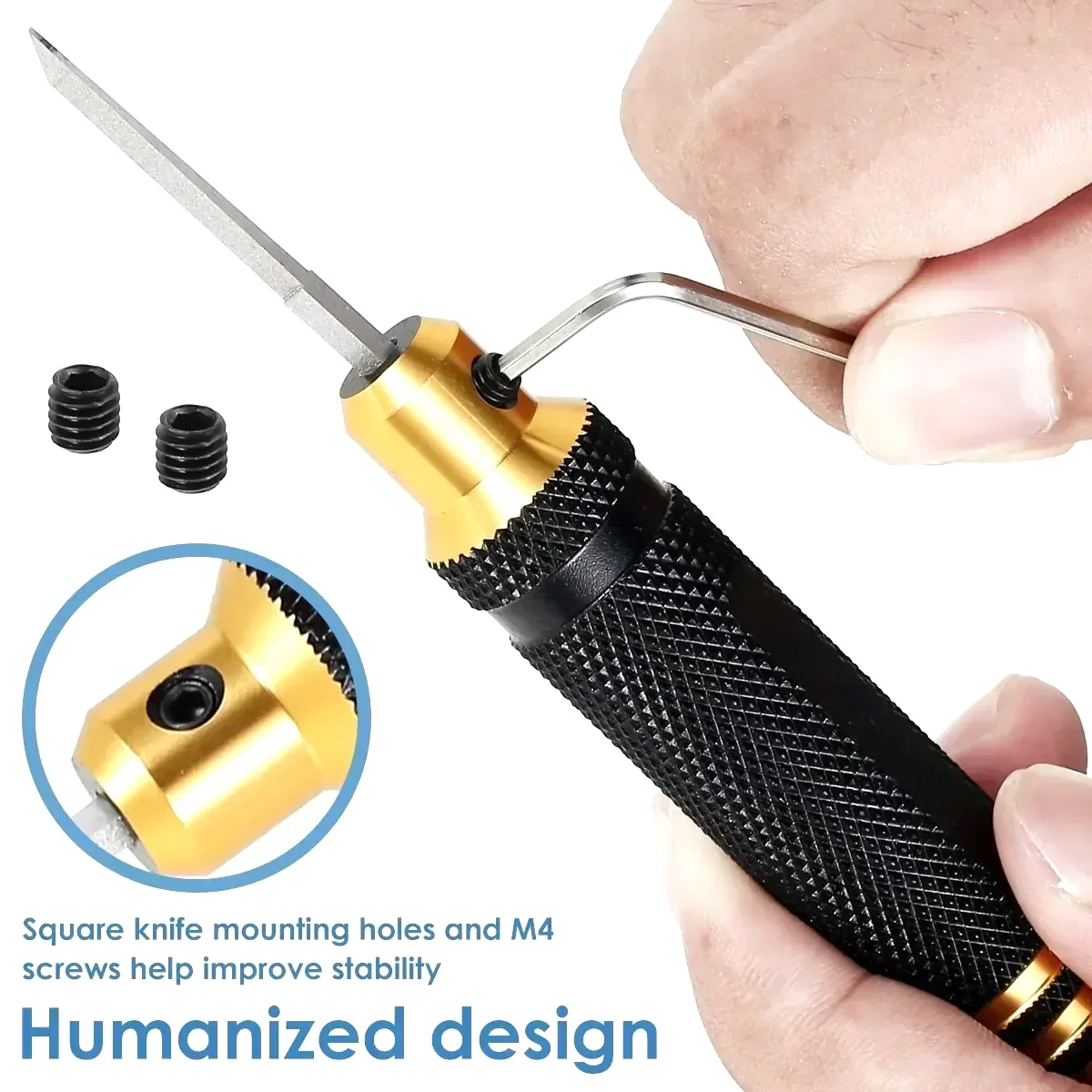 

DIY Sculpting Carving Tool Set Replaceable Sharp Blades Metal Grip Handle for Model Building Clay Wood Engraving Craft Supplies