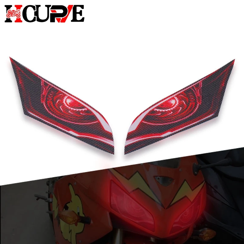 

Motorcycle 3D Front Fairing Headlight Sticker Guard Head Light Stickers For HONDA CBR600RR CBR 600 RR CBR 600RR 2007-2012