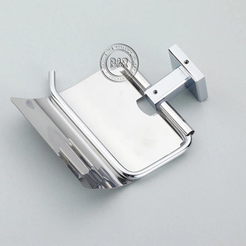 Toilet Paper Holder Concealed Roll Tissue Box 304 Stainless Steel Wall Mount Bathroom Accessories Chrome Polish BR-87011 image 5