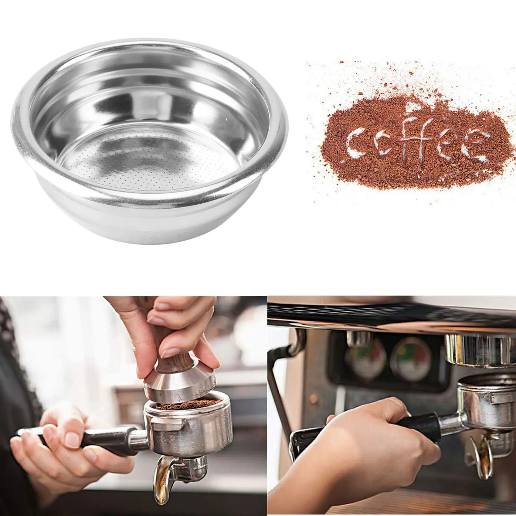 Taza de cesta de filtro de 58mm para portafiltro sin fondo de Espresso, para máquina de café Breville 9,Nuova,La Marzocco,E61 Gemilai