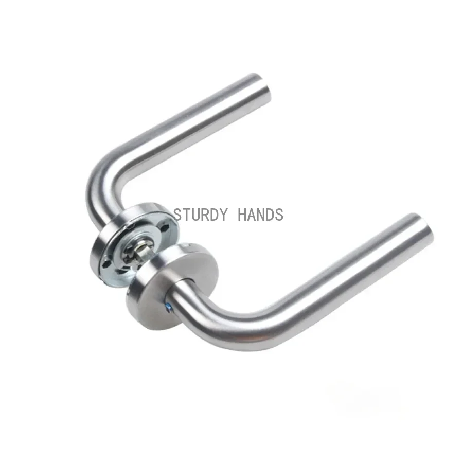 Door Handle Set Stainless Steel Interior Home Lever Handle Lock Durable Adjustable Latch Security Knob For Bedroom Bathroom