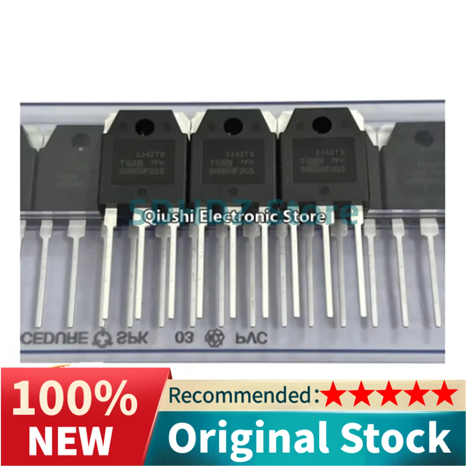 10PCS New Original 80N60F2DS TGAN80N60F2DS TO-3P IGBT Single Pipe 80A 600V