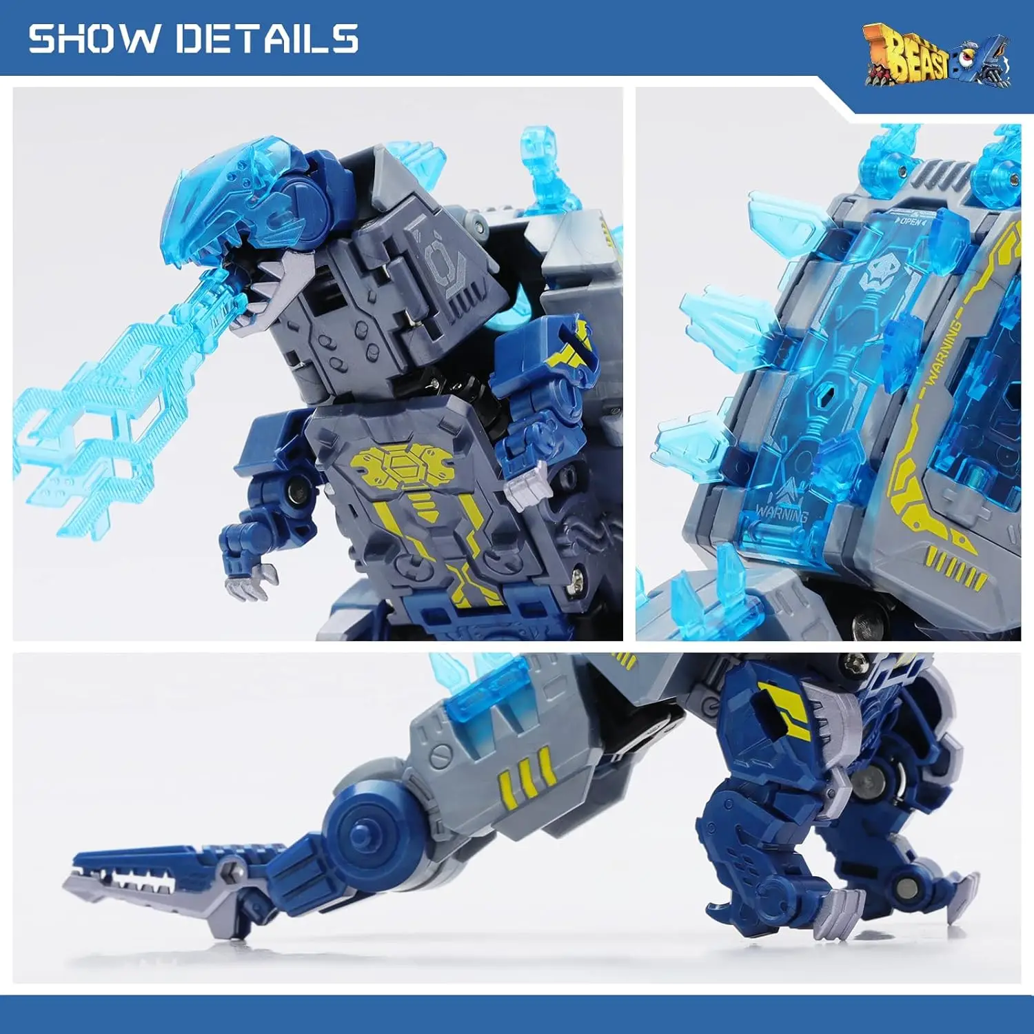 Beast Box Series Subzero Monster Deformation Toys Action Figure, Converting Toys in Mecha and Cube, Perfect Birthday Party Gift