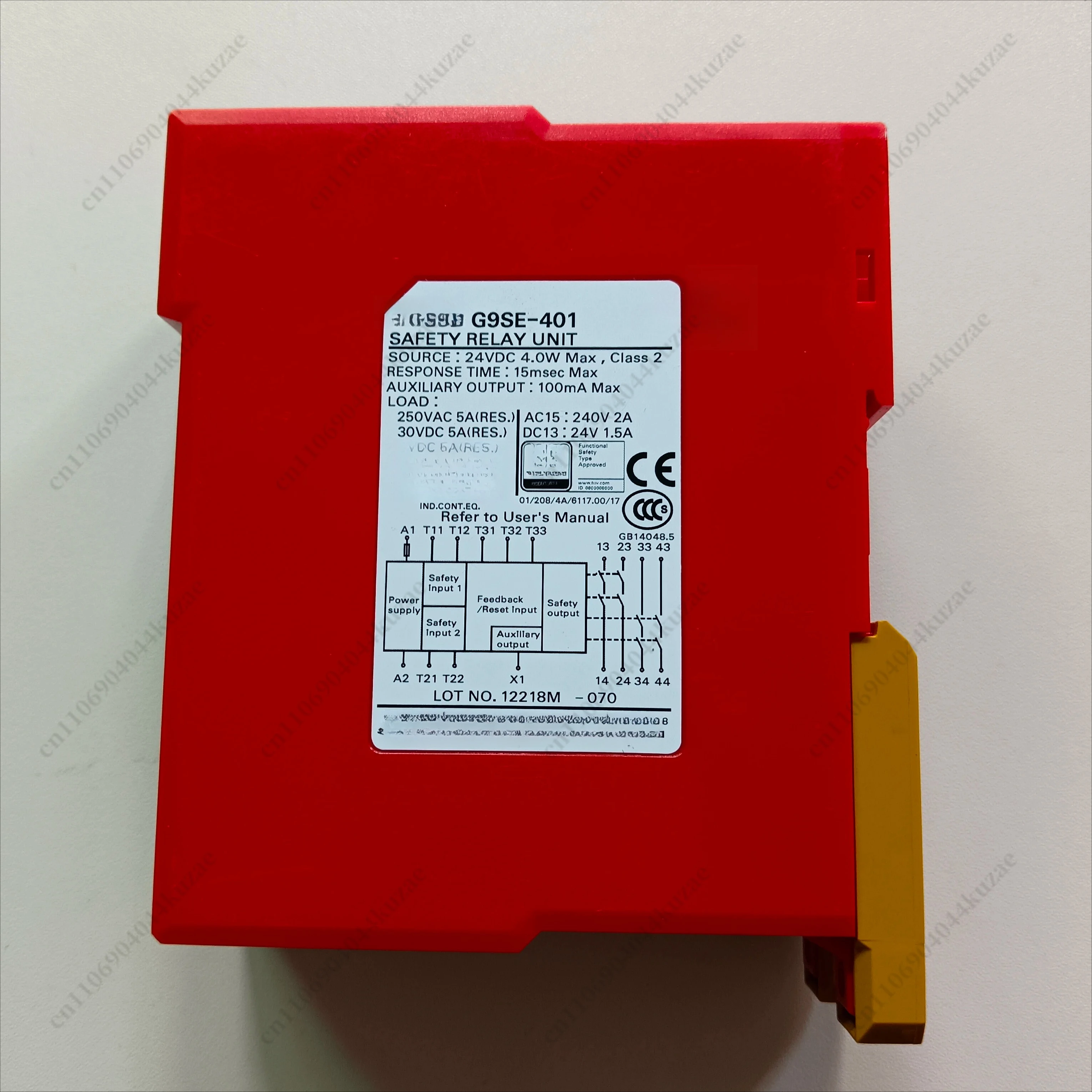 For Omrn, G9SE-201 G9SE-401 221-t05 DC24V Safety Relay, Industrial Power-off Protection Control Module