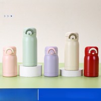 Fashion Mini Macaron Color Bouncing Coffee Mug For Girls 304 Stainless Steel Casual Bottle Small and Fresh Portable Thermos Cup