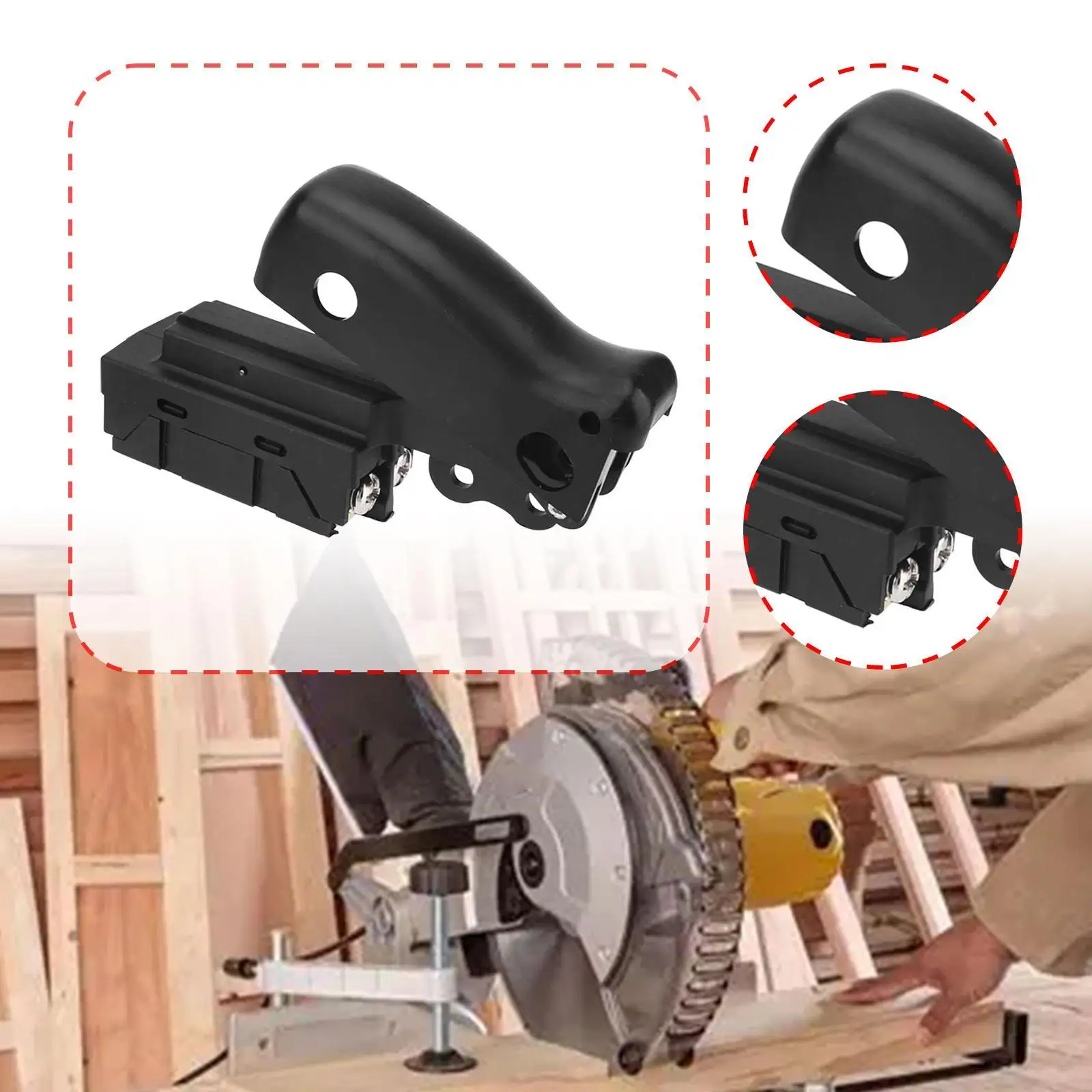 Miter Saw Power Switch High Performance Reliable Versatile Repair Parts Power Tool Accessories 606056-00 Replacement N548978