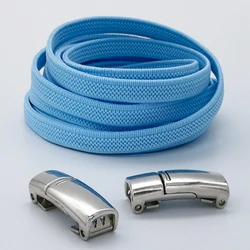 Metal magnetic shoelaces, elastic shoelaces, sports shoes, strapless adult pairs, elastic shoelaces, shoe accessories