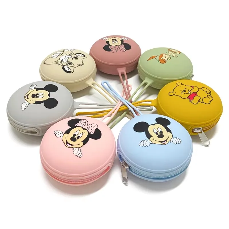 1PCS Disney Mickey Minnie mouse lion king printed Silicone Baby Pacifier Nipple Bag Portable Storage case