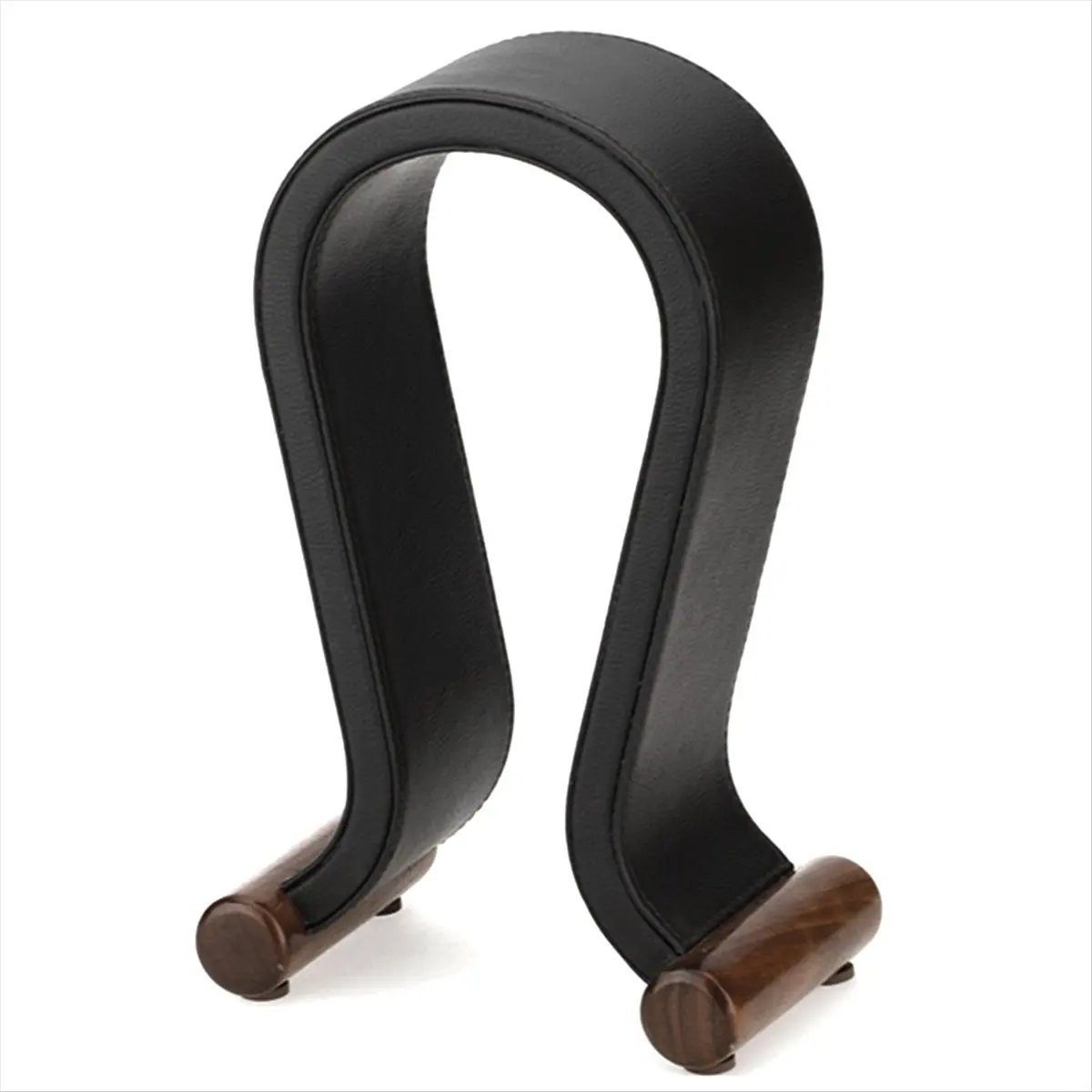 U-Shaped Leather Headphone Stand Desktop Gaming Headset Display Hanger Black