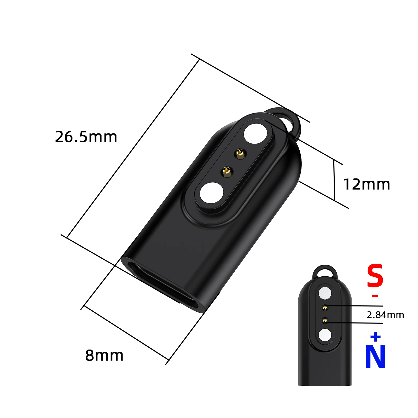 Type-C Magnetic Charger Cable Converter for Willful IP68/ID205L/SW021 Blackview R3 Watch 2 Pin Charging Adapter Lightweight view 6