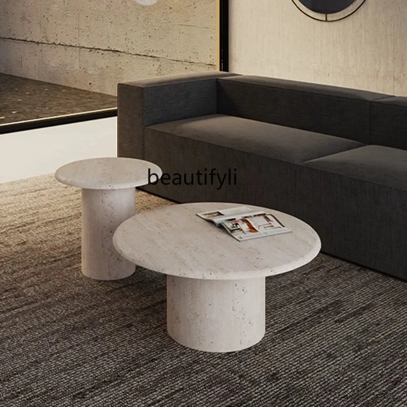 

K185 Natural Cave Stone Coffee Table Combination FRP New Atmosphere Advanced Home Designer Villa Coffee Table