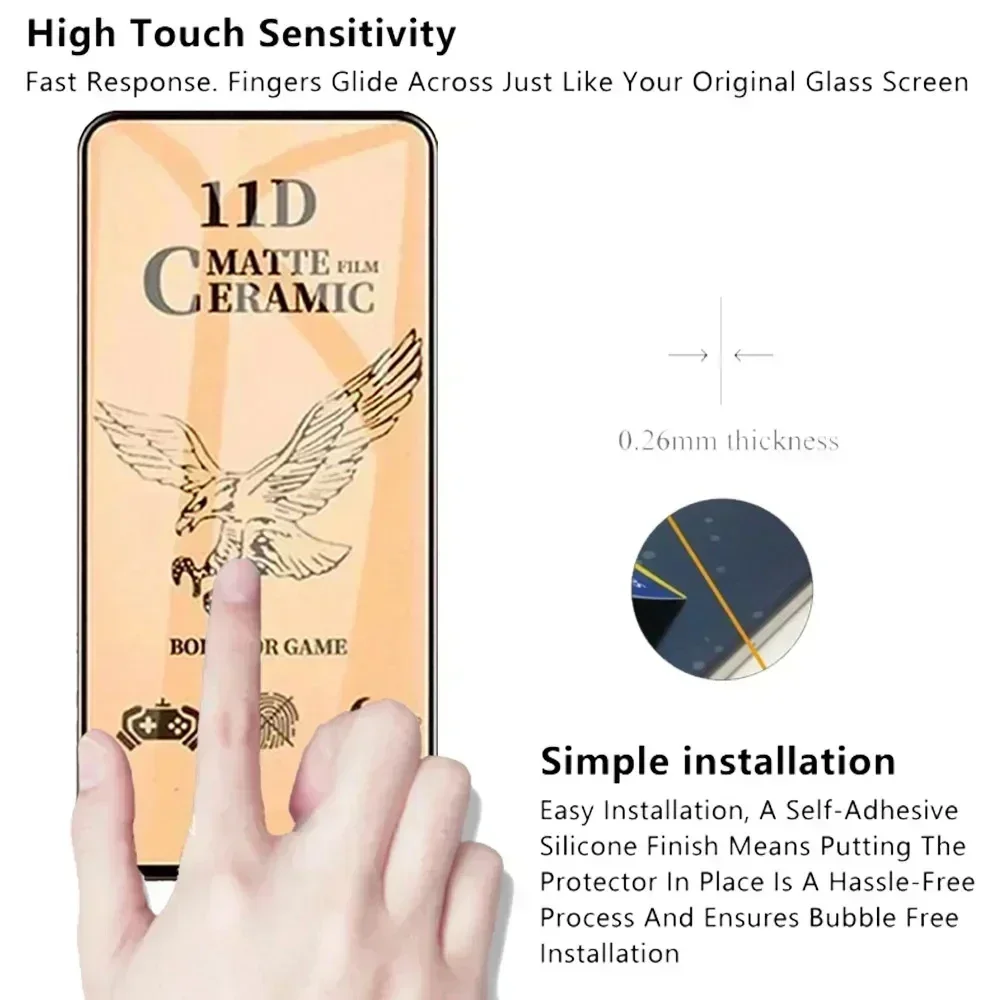 Película cerâmica fosca para huawei p40 p30 p20 pro lite 5g mate 20 pro p smart y9 prime 2019 protetor de tela cruvada, não é vidro, 4 unidades