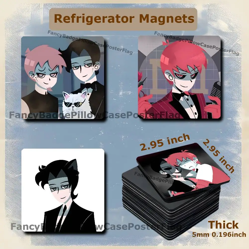 V-Vincent The Secret Of Myers 75mm Refrigerator Magnet Magnetic Ins Style Home Decoration Gift Personalized Creative Magnetic