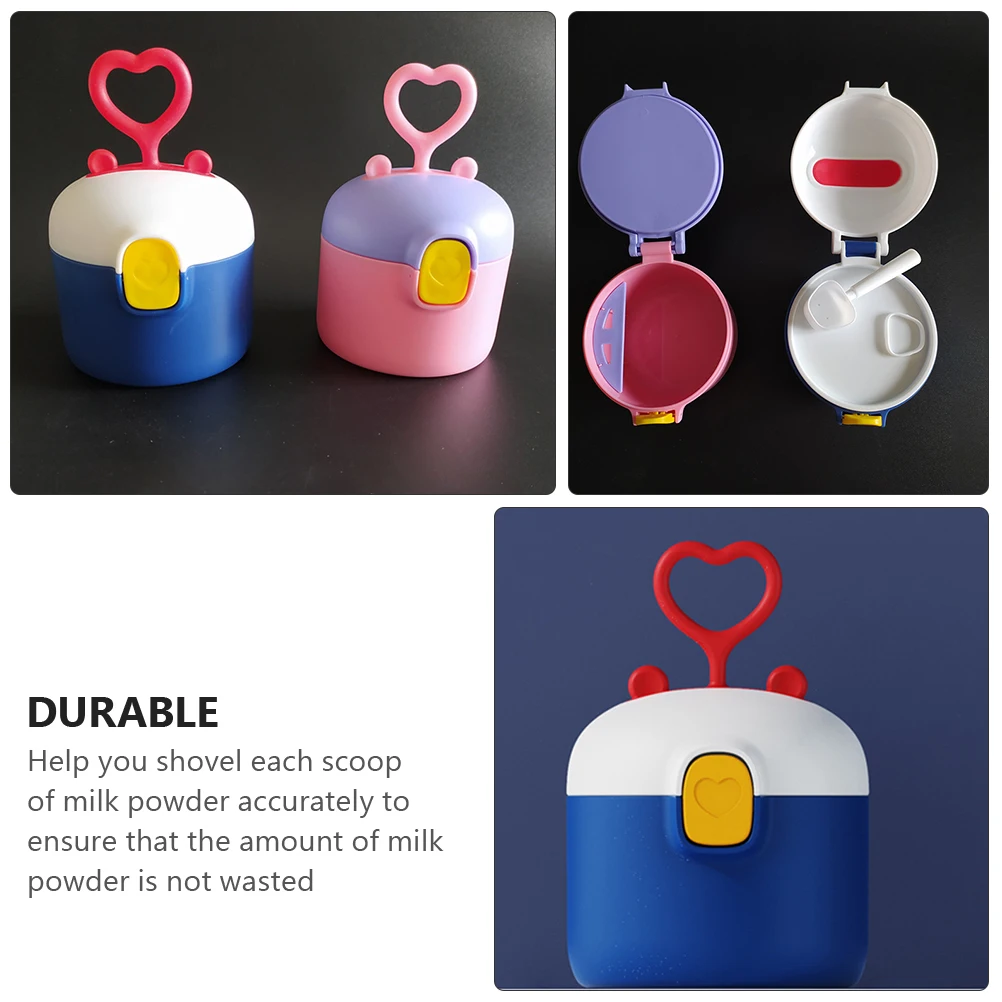 

Коробка для хранения детского сухого молока, дозатор формулы, герметичный, безопасный для микроволновой печи, контейнер для детского питания с ложкой и воздухом