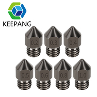 5/3/1 MK7 MK8 Nozzle Super Hard Steel Mold Steel Corrosion-Resistant Extruder Threaded 1.75mm 3D Printer Nozzle for Ender3 Pro
