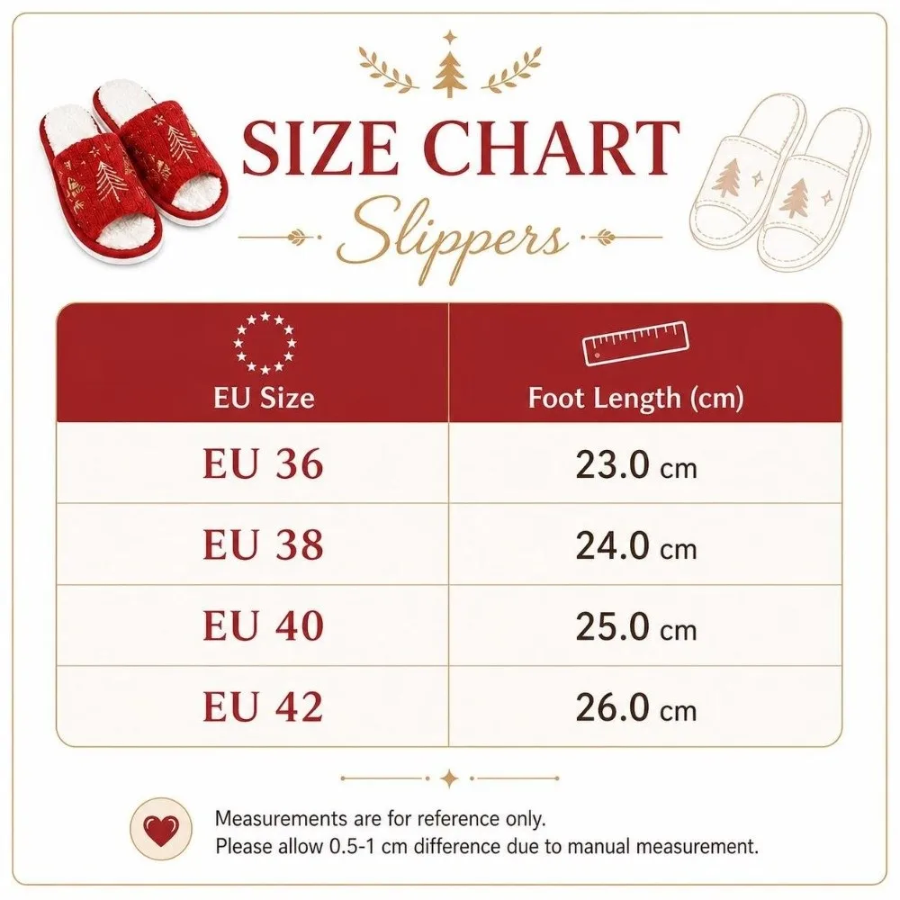 Open-Toe Christmas Tree Slippers Embroidered Snowflake Xmas Tree Furry Slippers Plus Velvet One-Step Women Home Slippers - view 5