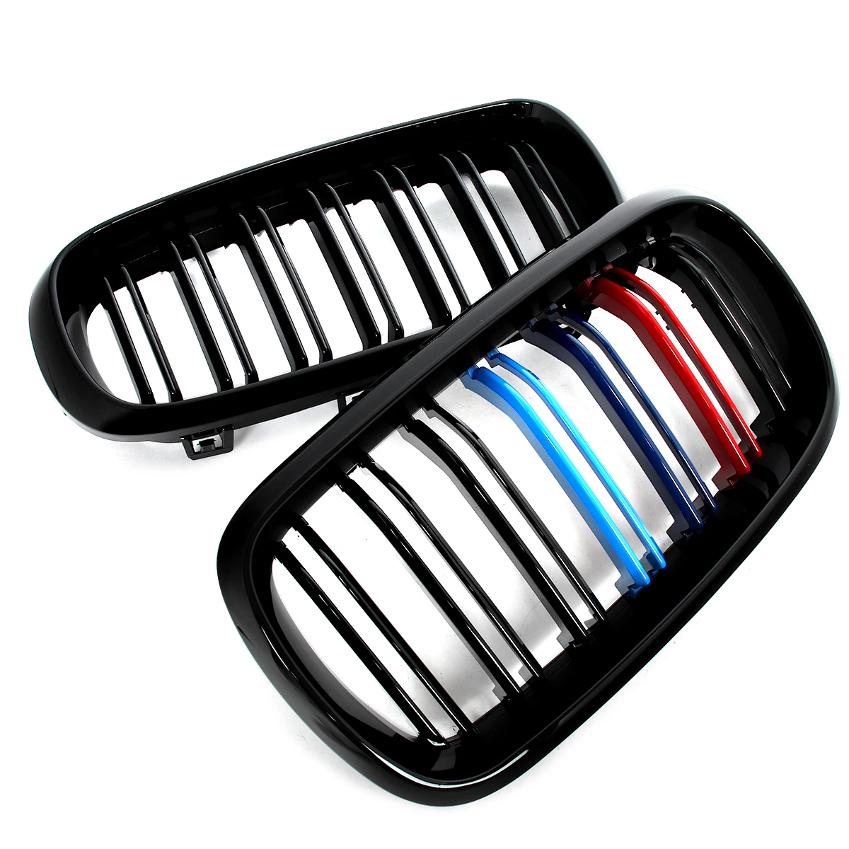 SAIQINGSP BMW Front Kidney Grille For BMW X5 F15 X6 F16 2014-2018 Front Kidney Grille Gloss Black M Color Car Accessories Tools