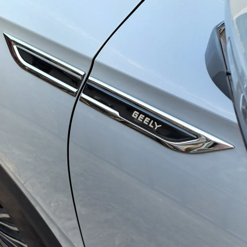 For Geely series Coolray‌ COOL Boyue Atlas Preface Leaf board side label modified appearance three-dimensional car label badge