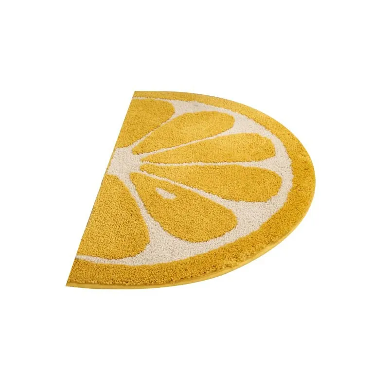VIKAMA Fresh and Cool Fruit Bathroom Floor Mat for Shower Room Water Absorbent Stain Resistant Wear Resistant Rug for Home Decor