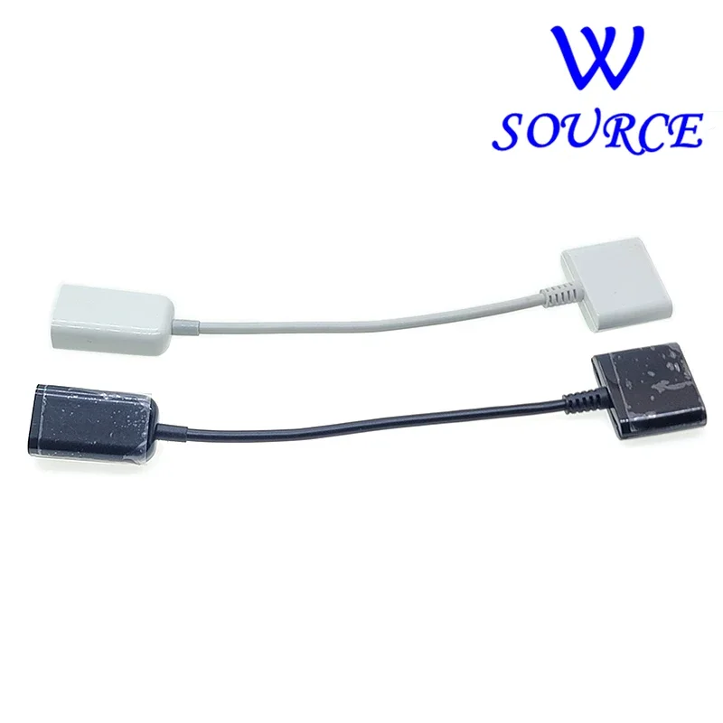 Witte Adapterkabel Docking 30-pins Female naar USB 2.0 Female Data Charge Short Cable Dock 30P Wit 15CM Conversielijn