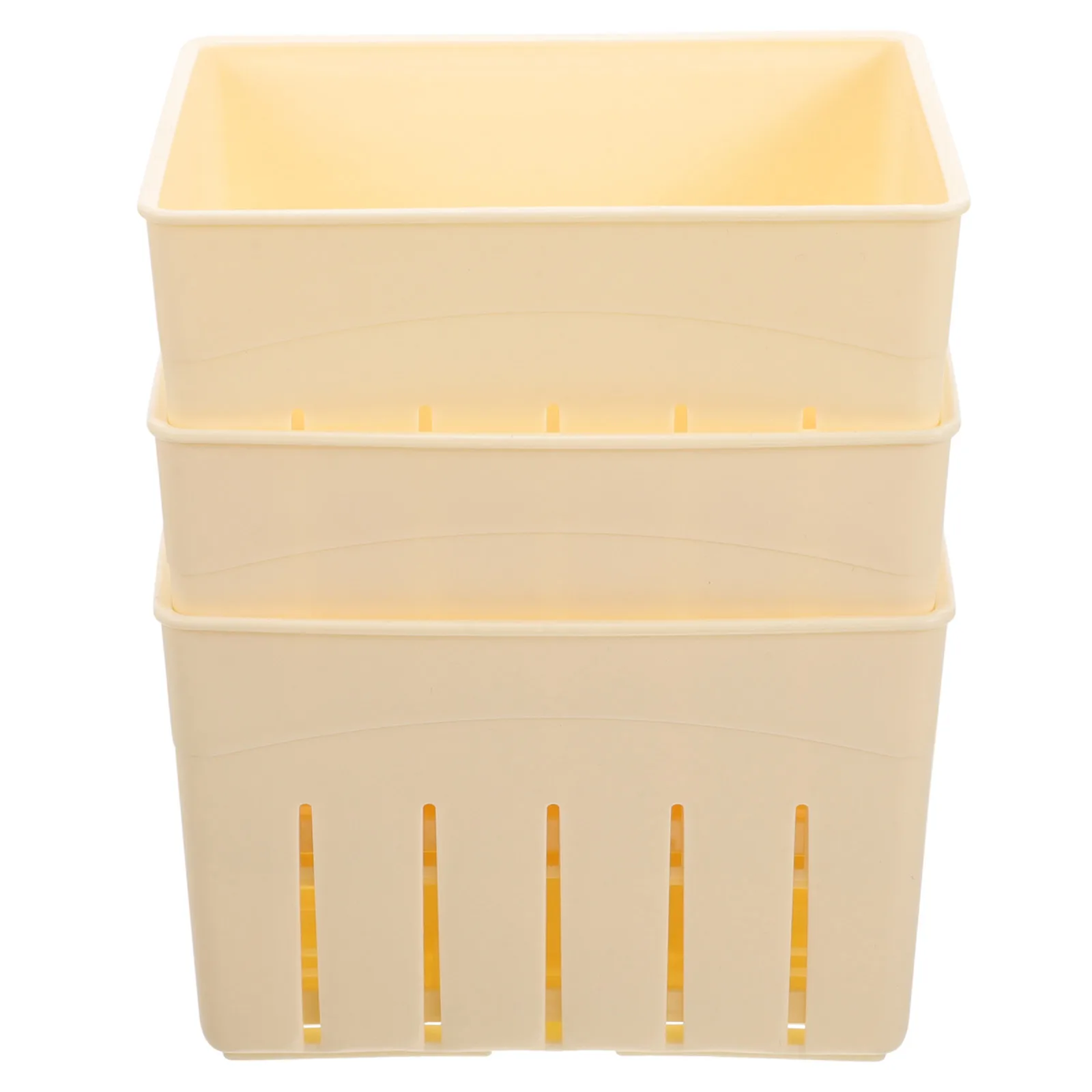 

3 set Cheese Press Tofu Maker Mold 140x105x95mm Household Tool Smooth Interior Easy Removal Practical Supplies
