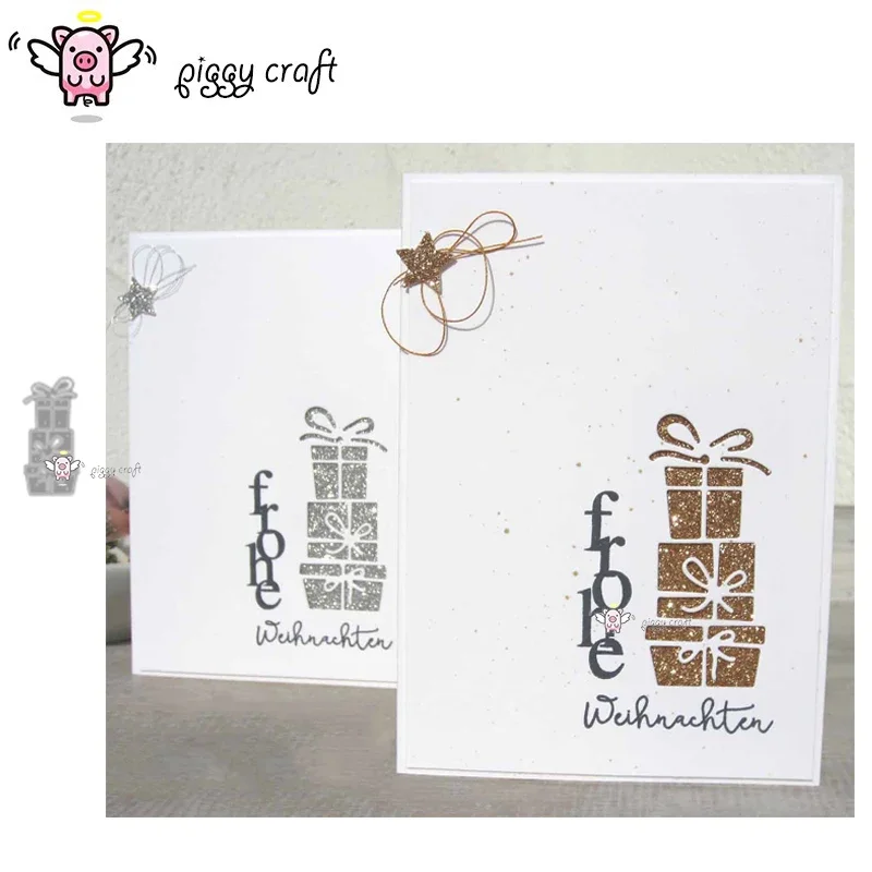 Piggy Craft metal cutting dies cut die mold Gift box decoration Scrapbook paper craft mold blade punch stencils dies