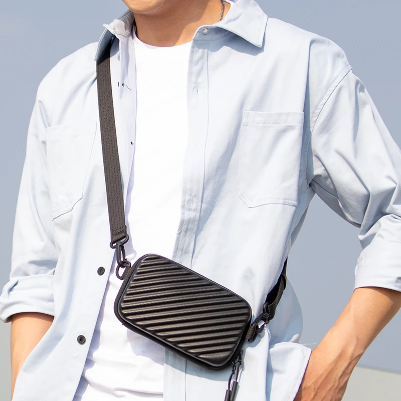 MARK RYDEN Men's Hard Shell Mini Sling Bag Lightweight Waterproof Crossbody Bag for Travel & Casual