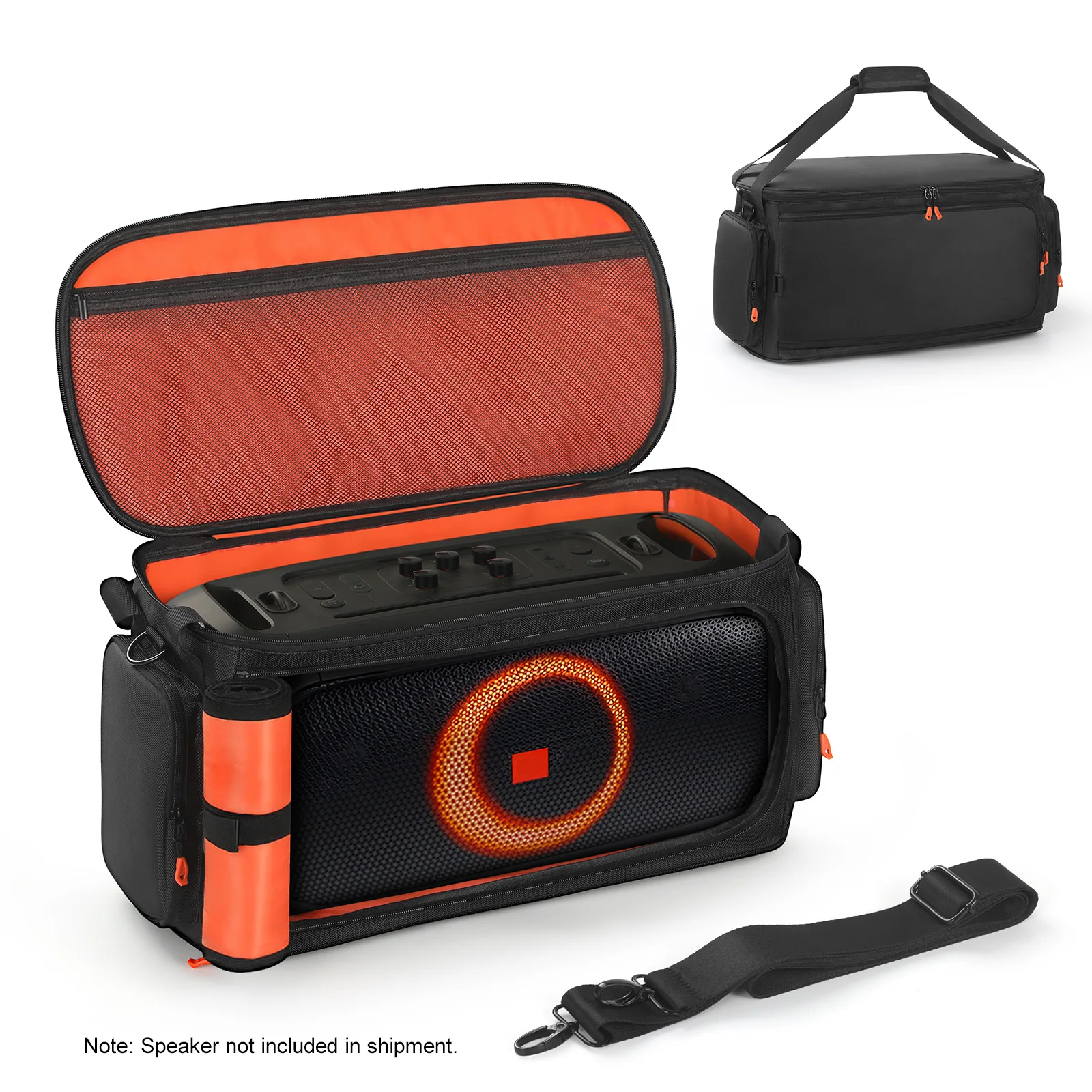 キャリングケース耐衝撃ポータブルスピーカーキャリートートバッグショルダーストラップ付き-jbl-partybox-on-the-go-2-スピーカーアクセサリー用