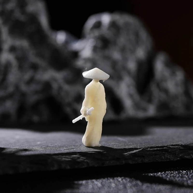 N5KE Exquisite Resin Miniature Figures for Bonsai Landscaping Martial Scene Mould