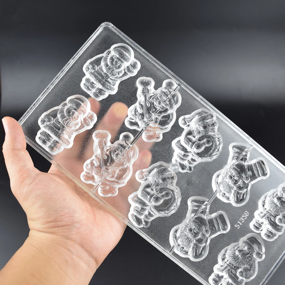 Chocolate Mold Polycarbonate Christmas Shape Candy Bonbons Confectionery Baker Baking Pastry Tools