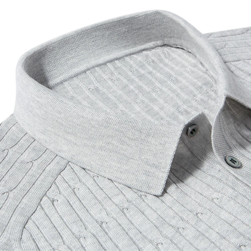 High Quality Breathable Linen Knit Tops 2026 Summer Trendy Lyocell Knitting Polo Shirt Short Sleeve Knitwear Pullover Tops