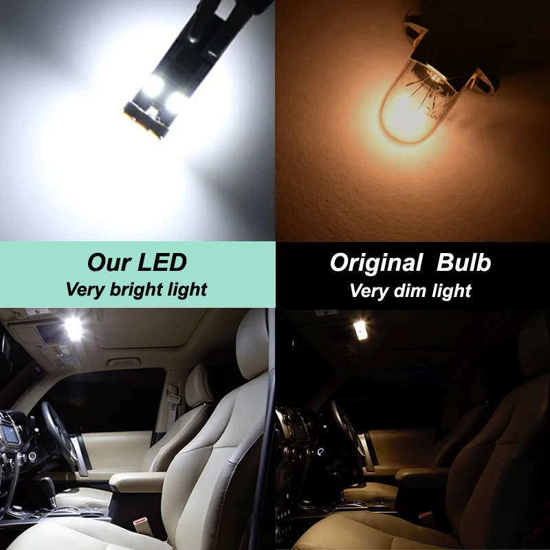 10Pcs For VW Volkswagen Tiguan AD1 AX1 MK2 2016 2017 2018 2019 2020 2021 2022 Canbus LED Bulb Interior Dome Map Trunk Light Kit - view 3