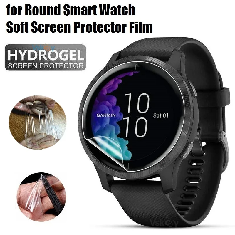 10 Uds película de hidrogel de TPU suave para Garmin Venu 2 Plus Venu 3 3S 2S reloj inteligente HD Cllear Protector de pantalla para Vivoactive 4S 4