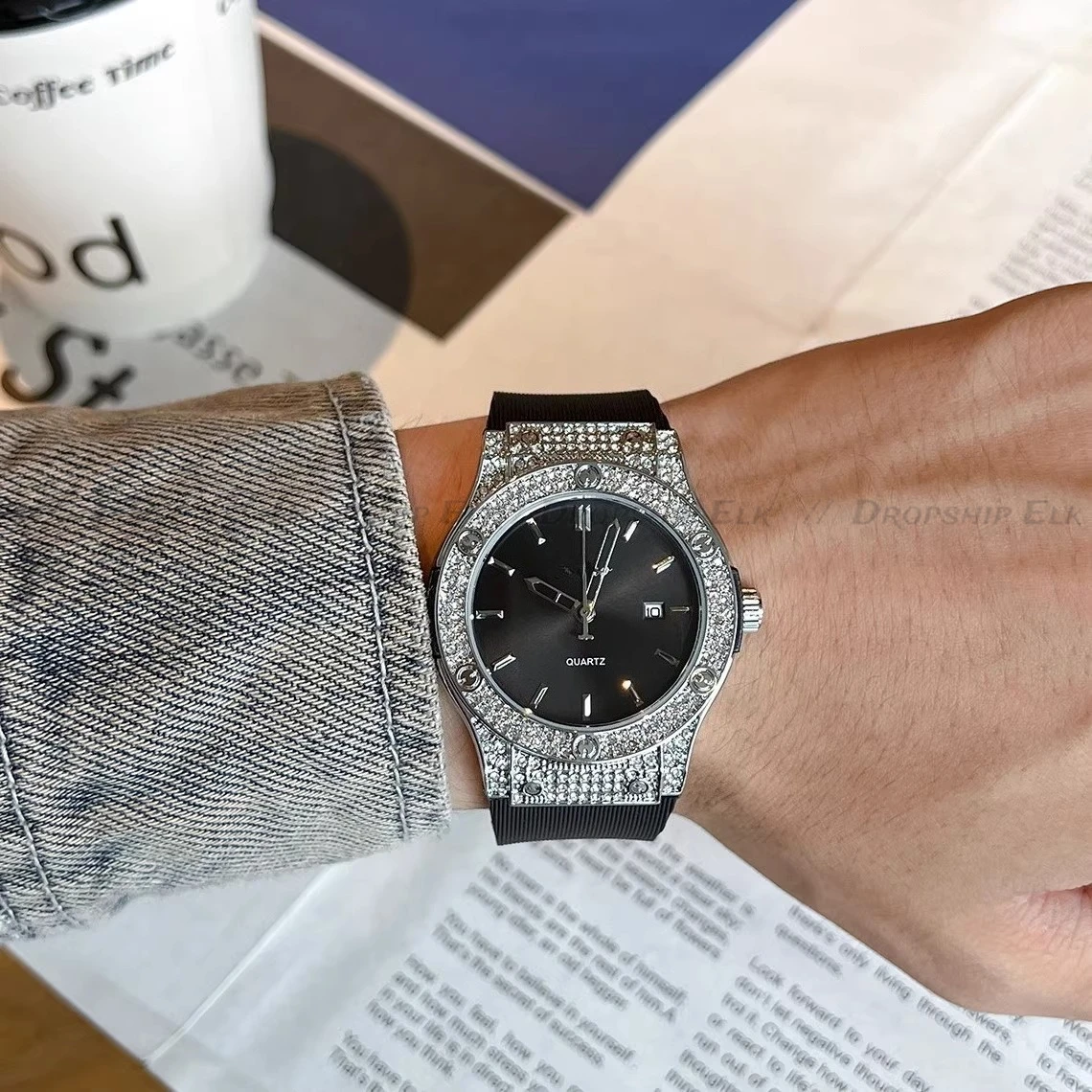 

Мужские часы, лучший бренд, роскошные водонепроницаемые модные мужские часы из натуральной кожи, автоматические военные наручные часы с датой, Relogio Masculino