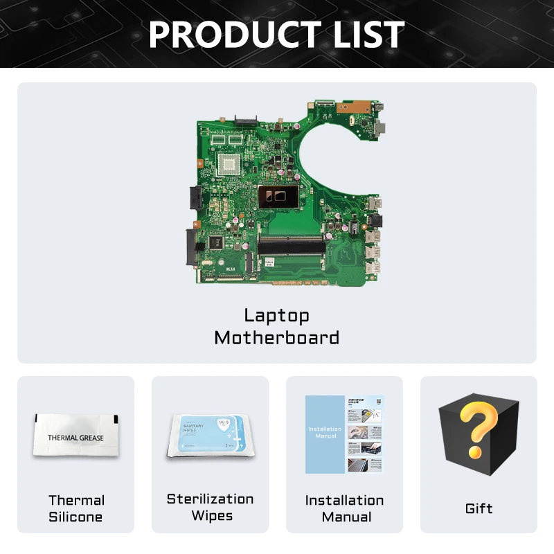 AKEMY P453UJเมนบอร์ดสําหรับASUS PRO453U P453UA PE453U PX453U P453Uแล็ปท็อปI3 I5 I7 6th G