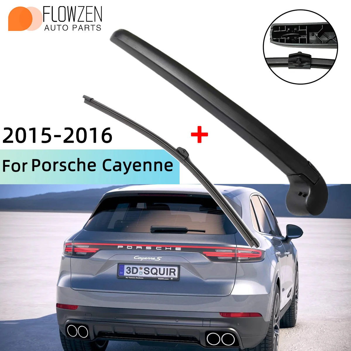 Passt Für Porsche Cayenne 2011--2016 Hinten Scheibenwischerblatt Wischerarm Windschutzscheibe Scheibenwischer Bürsten Reinigung Accesso