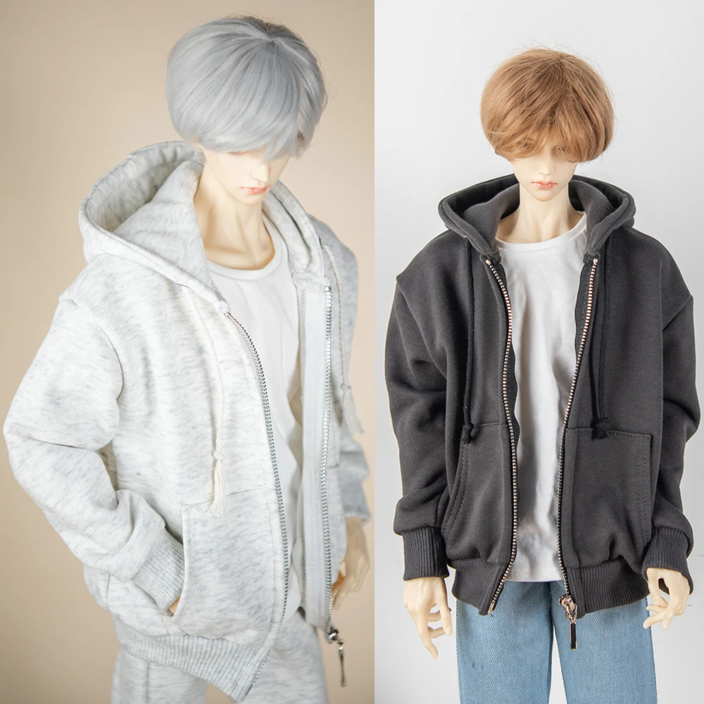 

D09-P716 children handmade toy 1/4 uncle 68 73 ID75 BJD/SD doll clothes Zipper cardigan hooded sweatshirt 1pcs