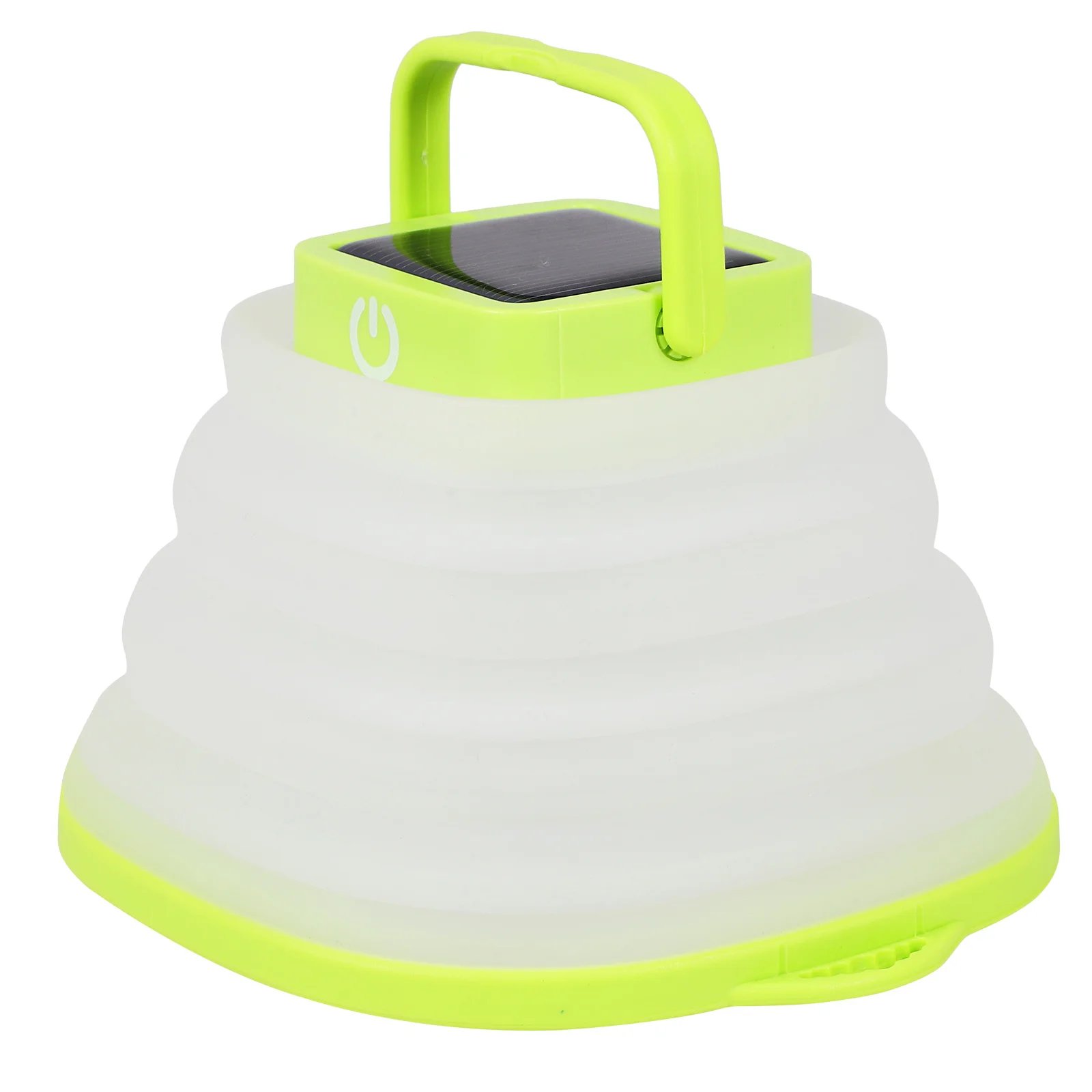 Pop-Up Silicone LED Camping Lantern Solar Powered Adjustable Brightness Outdoor Tent Light Waterproof Lightweight